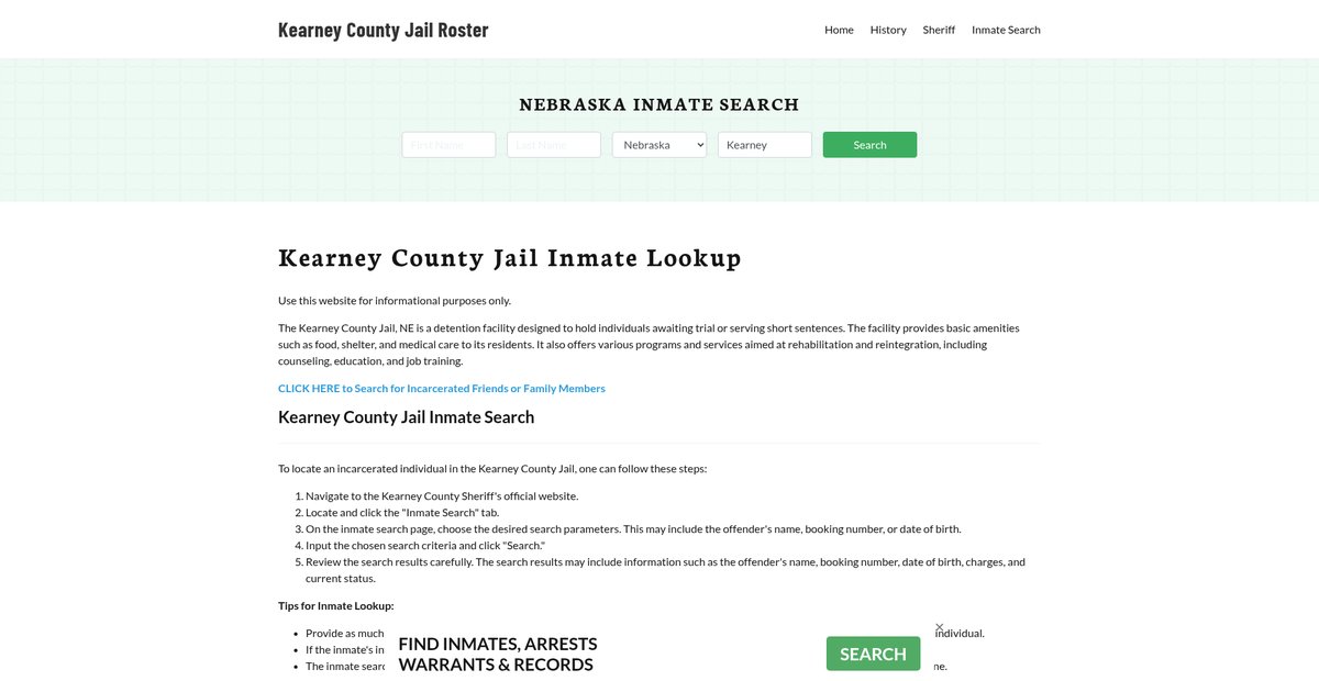 Preview of kearneycountyjail.org