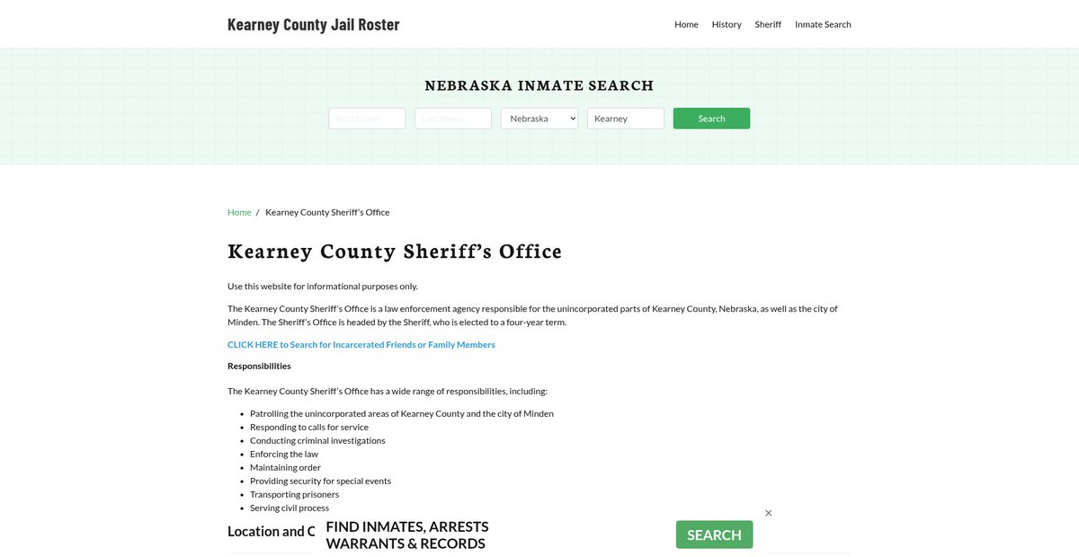 Preview of kearneycountyjail.org