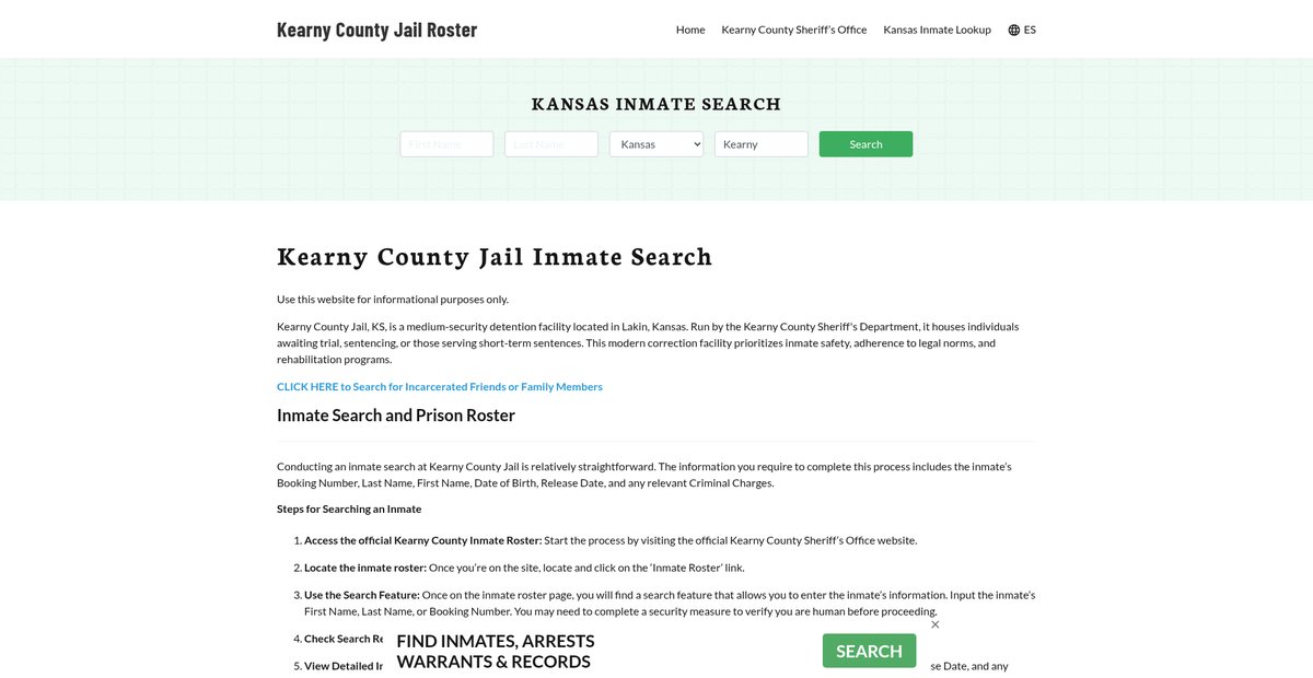 Preview of kearnycountyjail.org