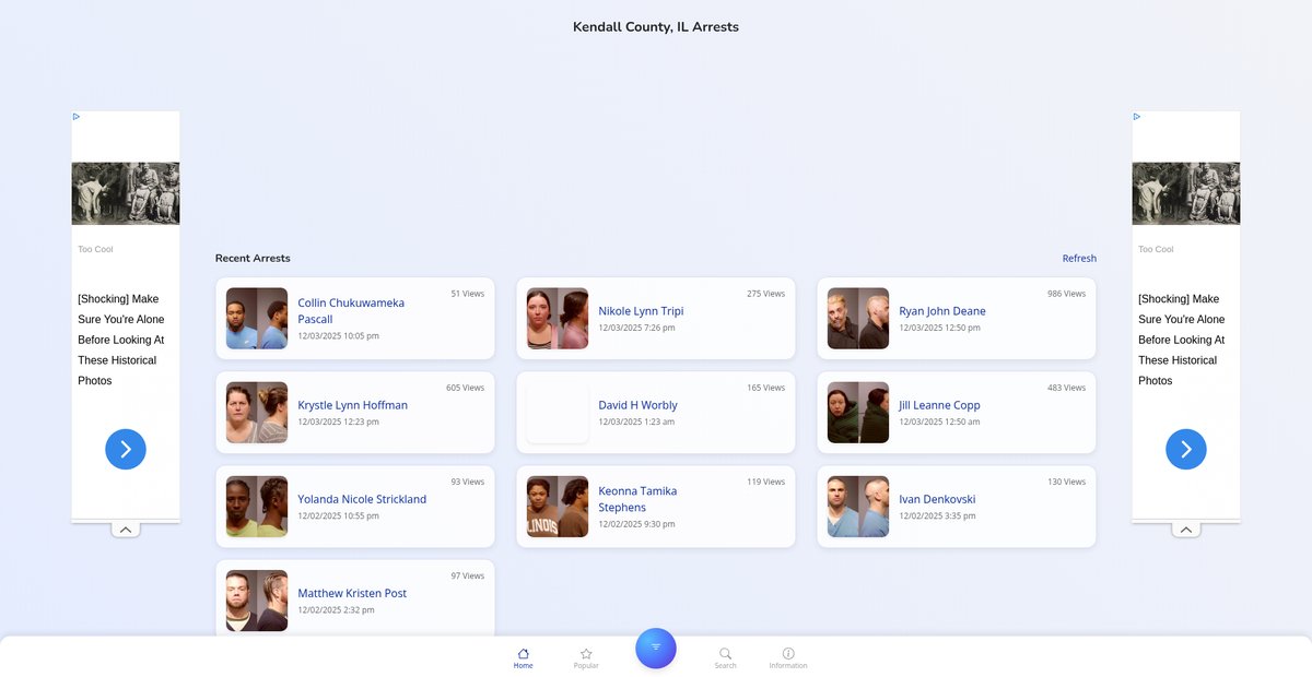 Preview of kendallcountyil.publicjailrecords.com