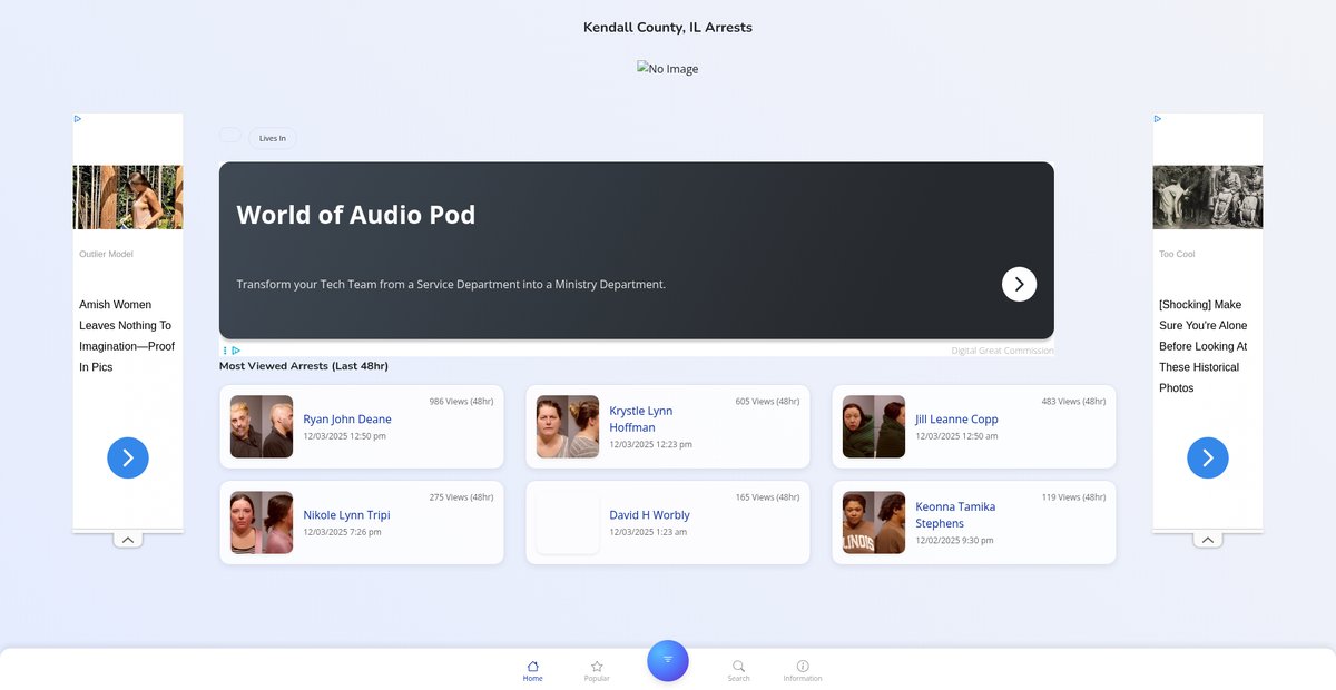 Preview of kendallcountyil.publicjailrecords.com