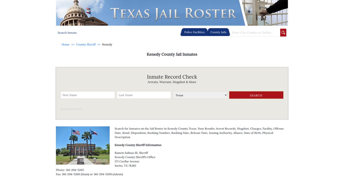 Preview of texasjailroster.com