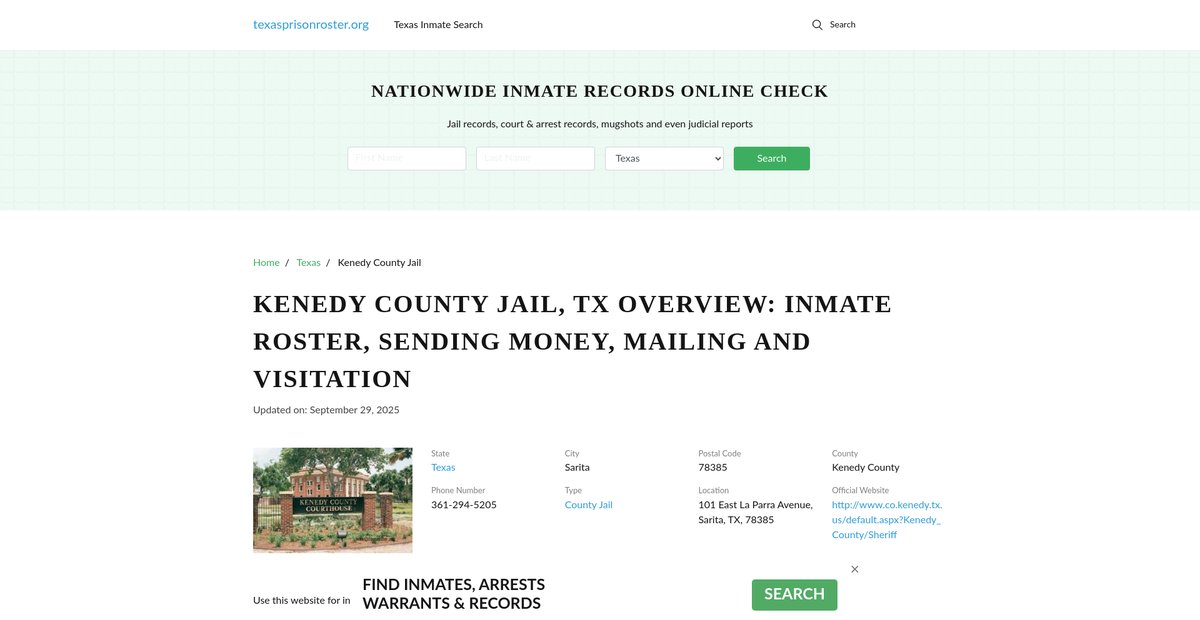 Preview of texasprisonroster.org