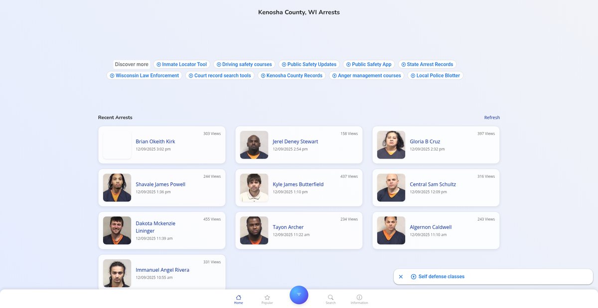 Preview of kenoshacountywi.publicjailrecords.com