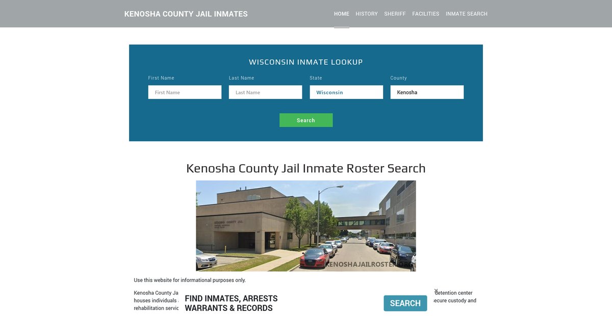 Preview of kenoshajailroster.org