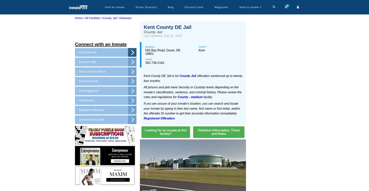 Preview of inmateaid.com