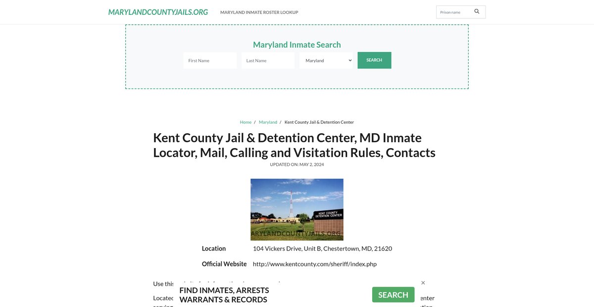 Preview of marylandcountyjails.org