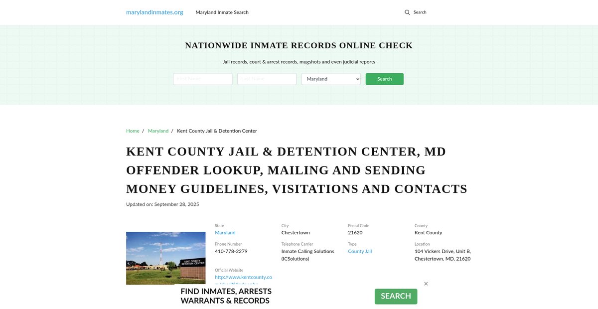 Preview of marylandinmates.org
