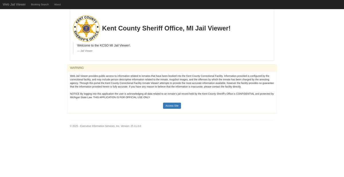 Preview of eisjailviewer.kentcountymi.gov