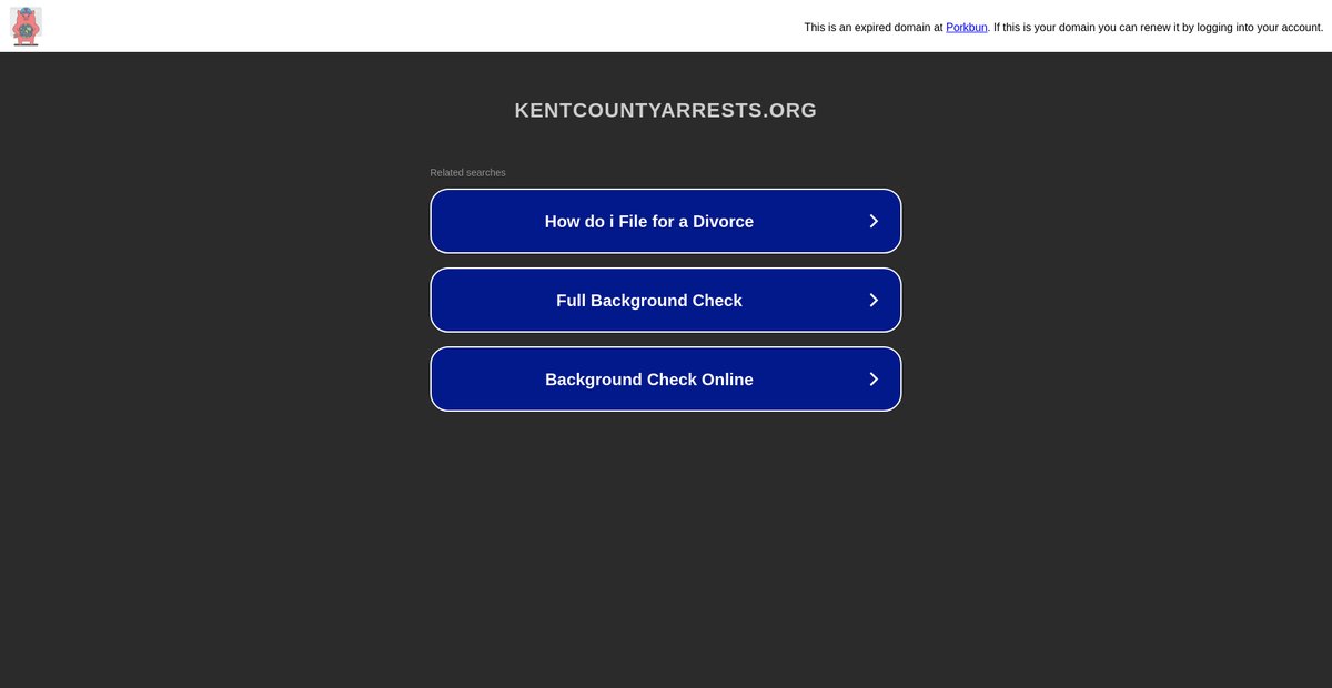 Preview of kentcountyarrests.org
