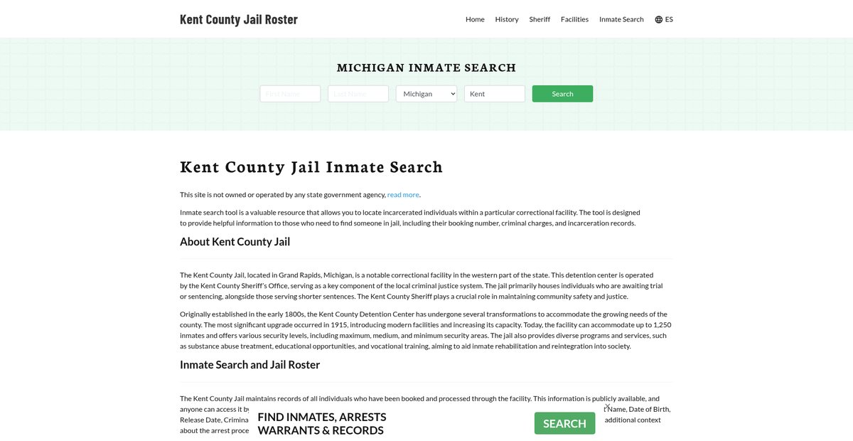 Preview of kentcountyjail.org