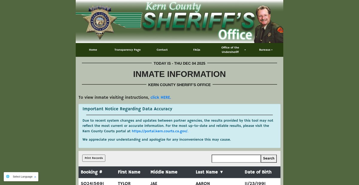 Preview of kernsheriff.org