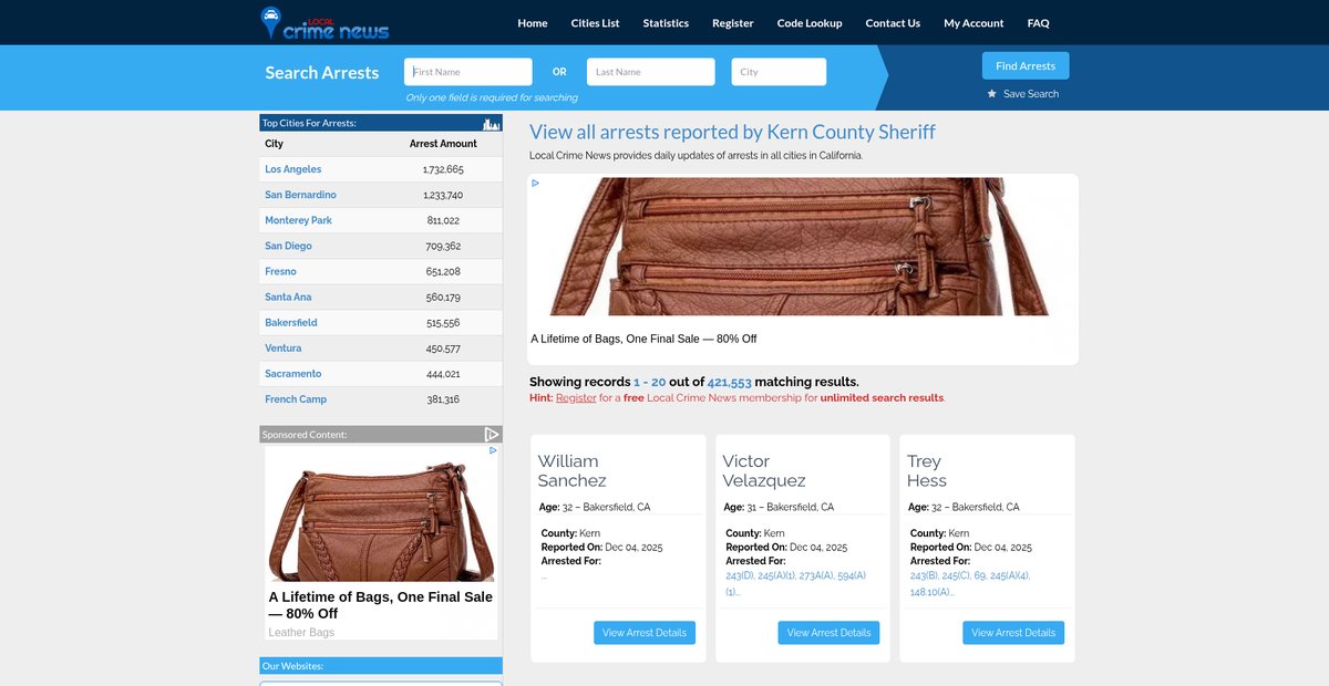 Preview of localcrimenews.com