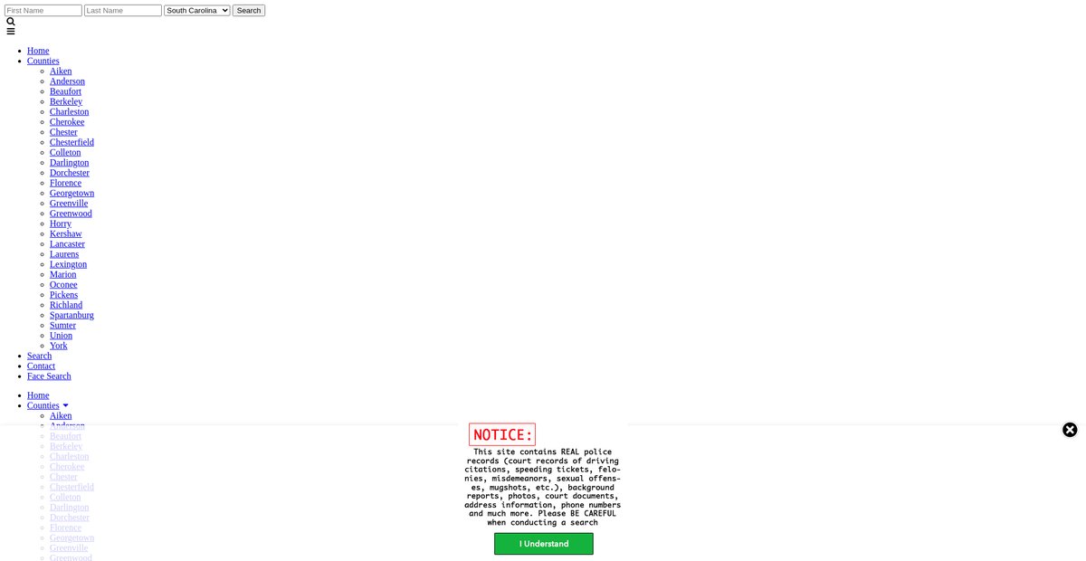 Preview of southcarolina.arrests.org