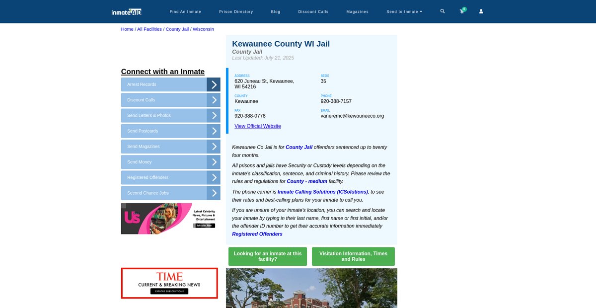Preview of inmateaid.com