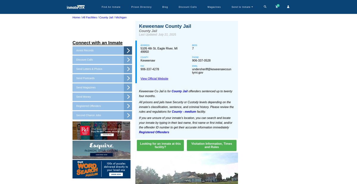 Preview of inmateaid.com