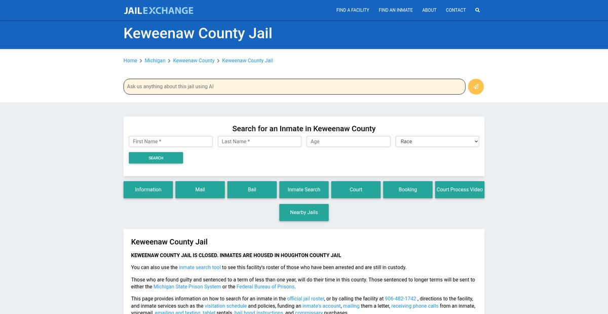 Preview of jailexchange.com