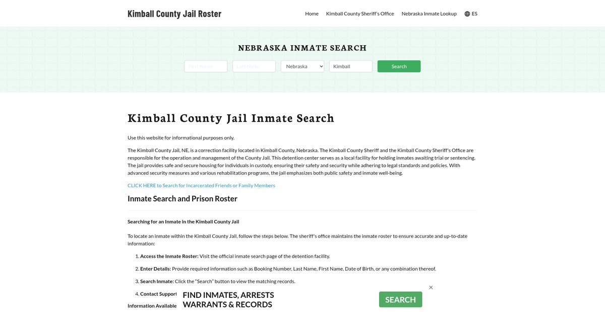 Preview of kimballcountyjail.org