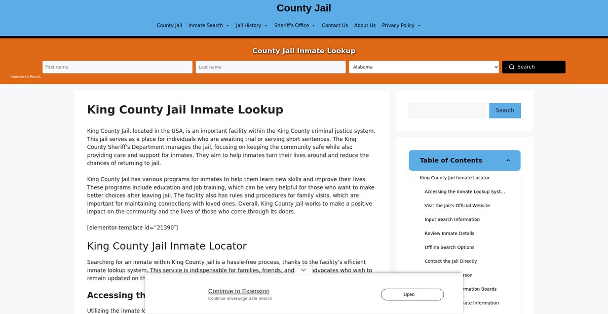 Preview of king.countyjail.org