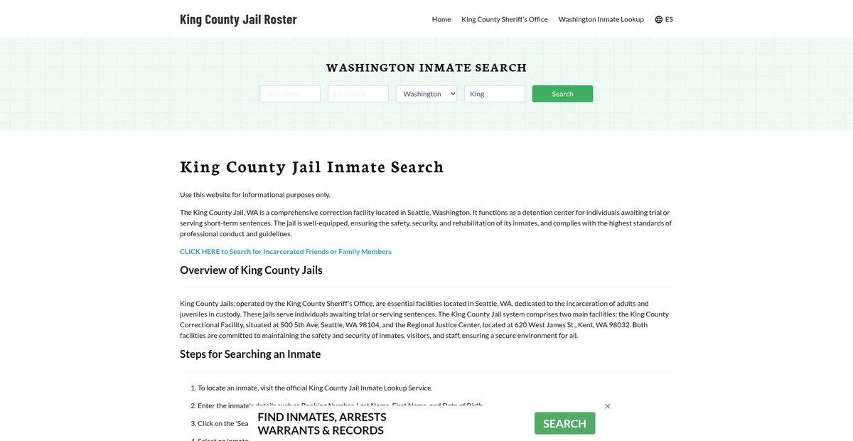 Preview of kingcountyjail.org
