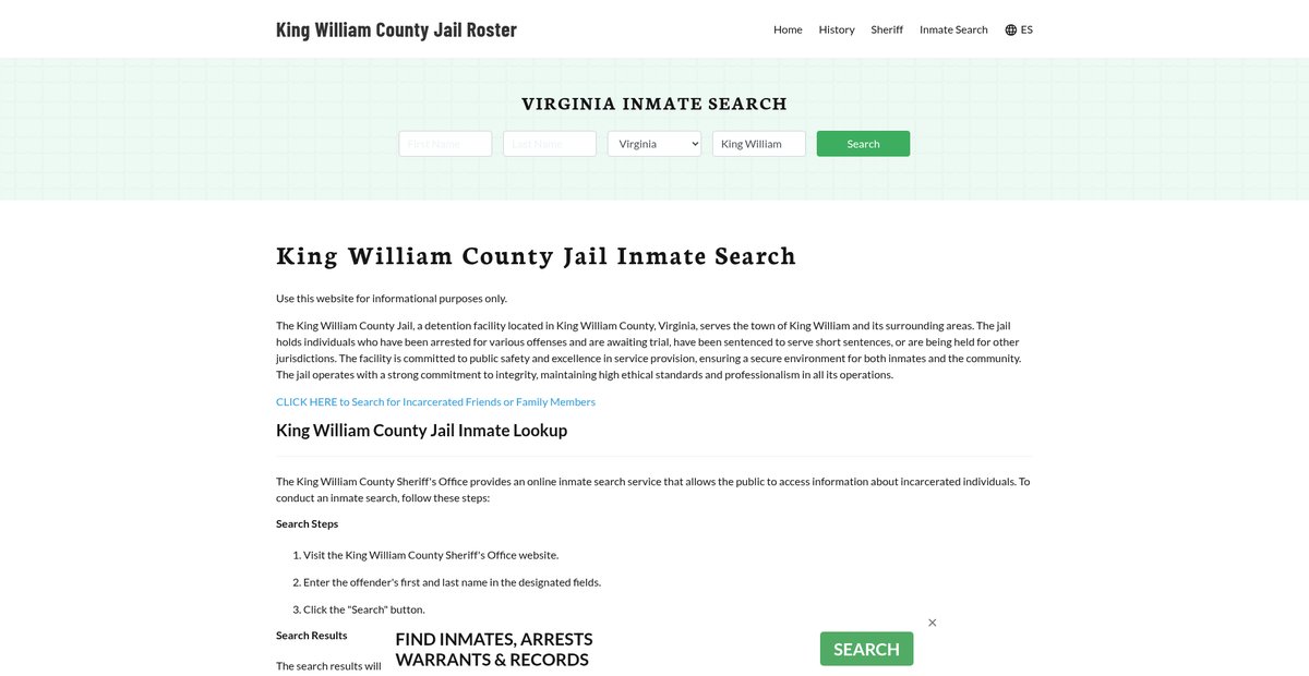 Preview of kingwilliamcountyjail.org