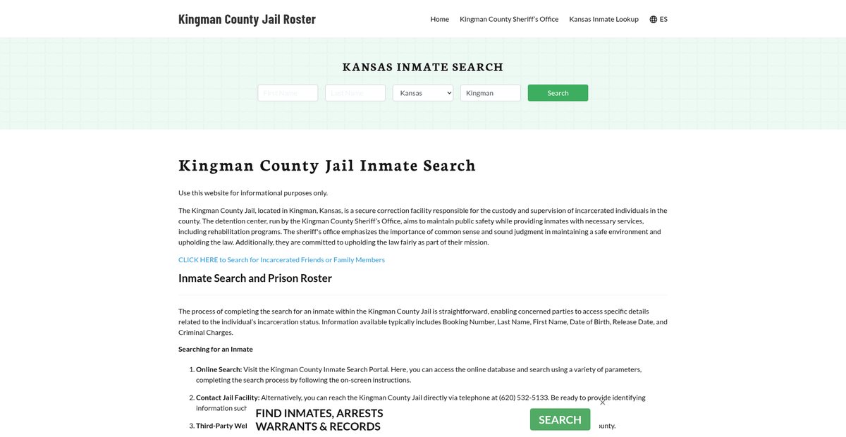Preview of kingmancountyjail.org
