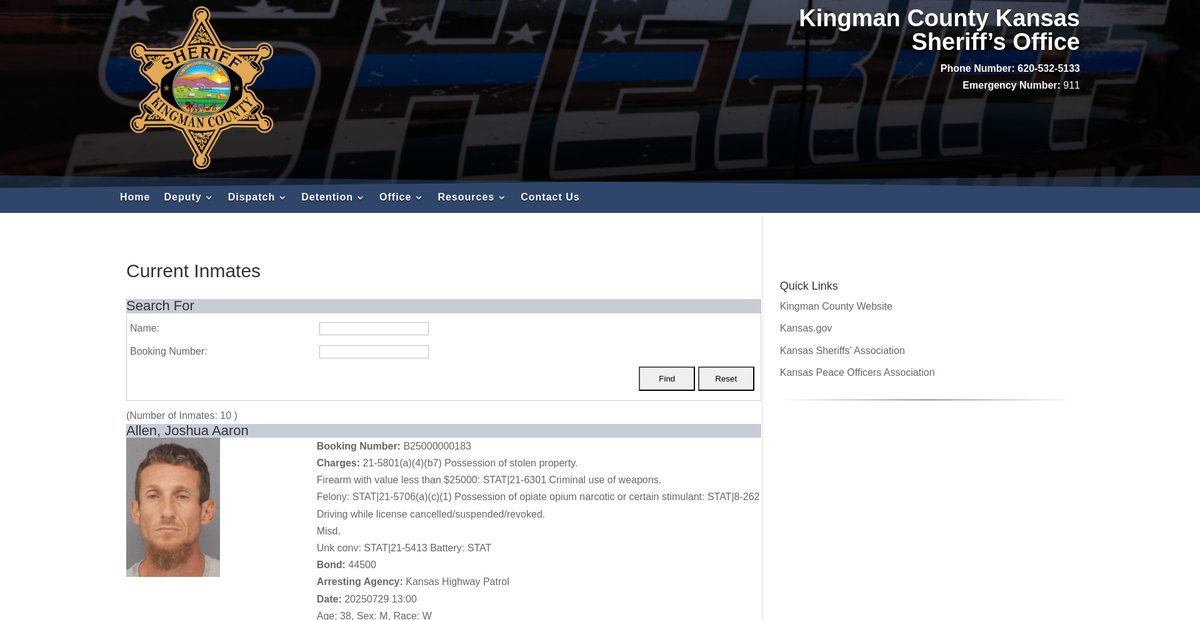 Preview of kingmancountysheriff.com