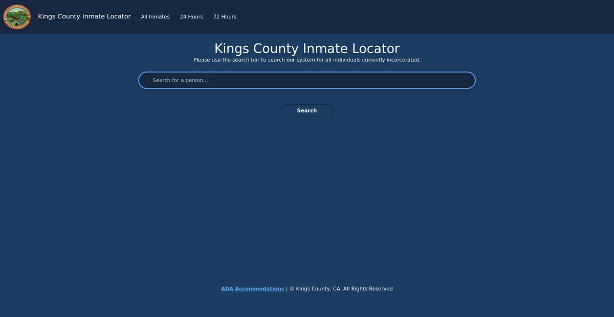 Preview of inmatelocator.countyofkings.com