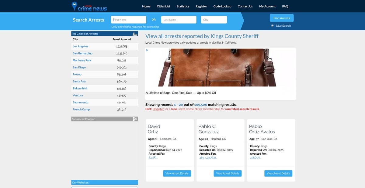 Preview of localcrimenews.com