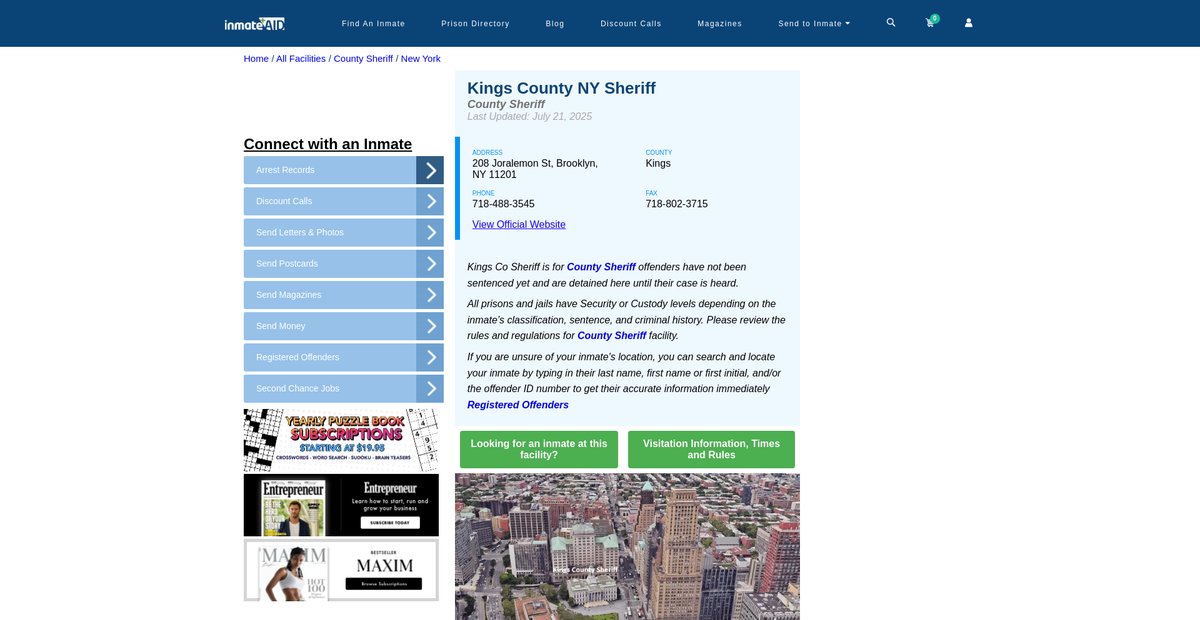 Preview of inmateaid.com