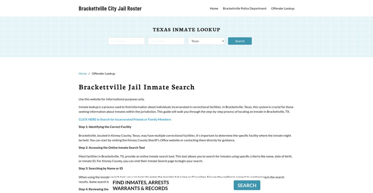Preview of brackettvillecityjail.org