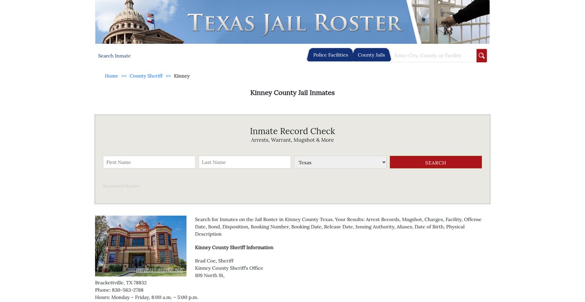 Preview of texasjailroster.com