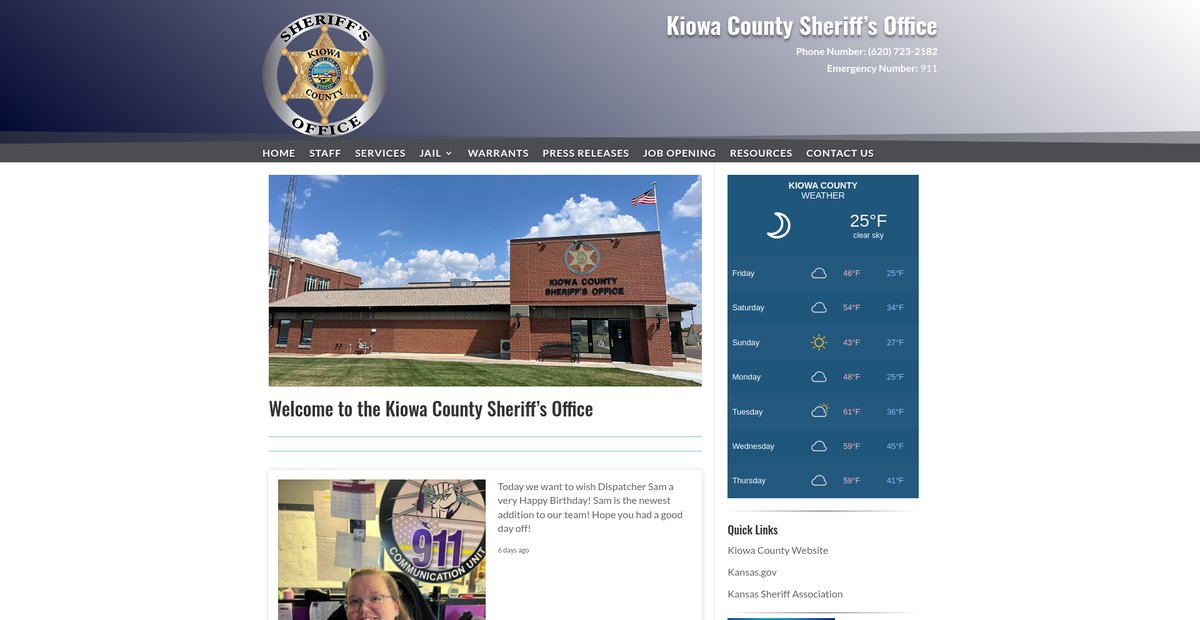Preview of kiowacokssheriff.com