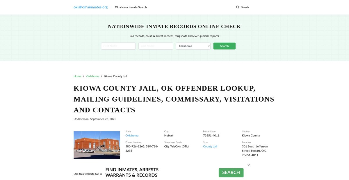 Preview of oklahomainmates.org