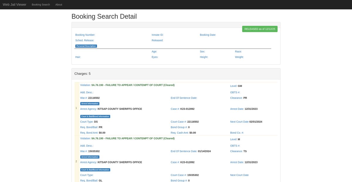 Preview of incustody.kitsap.gov