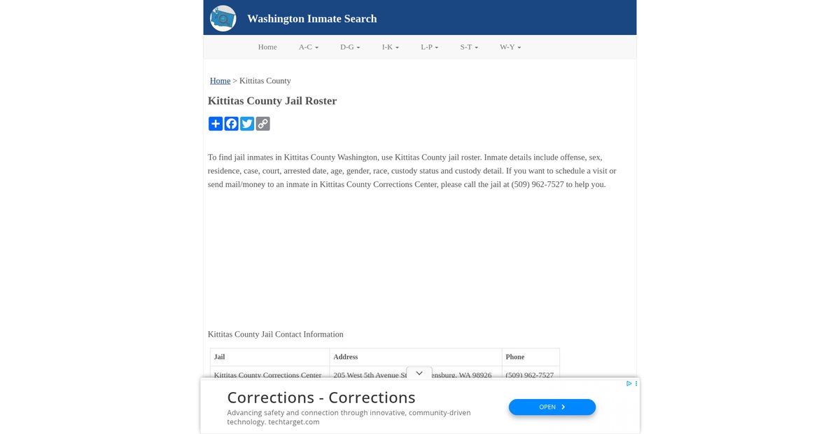 Preview of inmatesearchwa.org