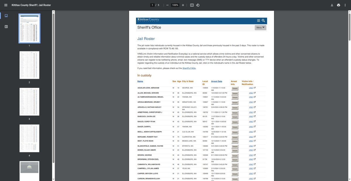 Preview of jailrosters.org