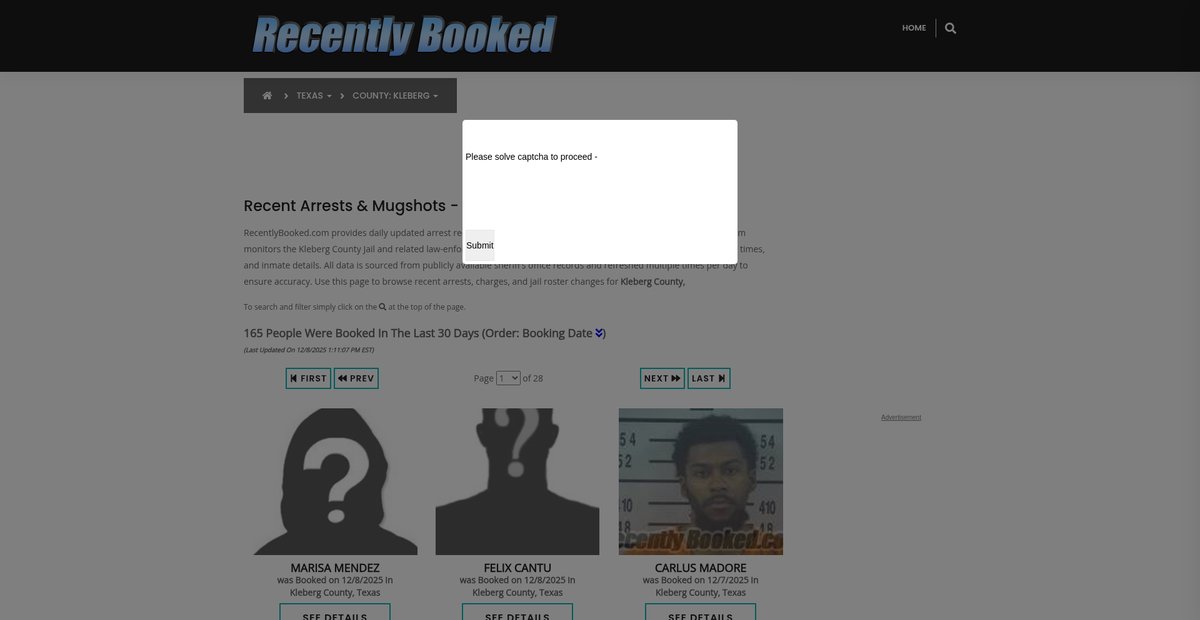 Preview of recentlybooked.com