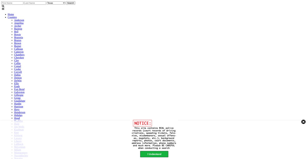 Preview of texas.arrests.org