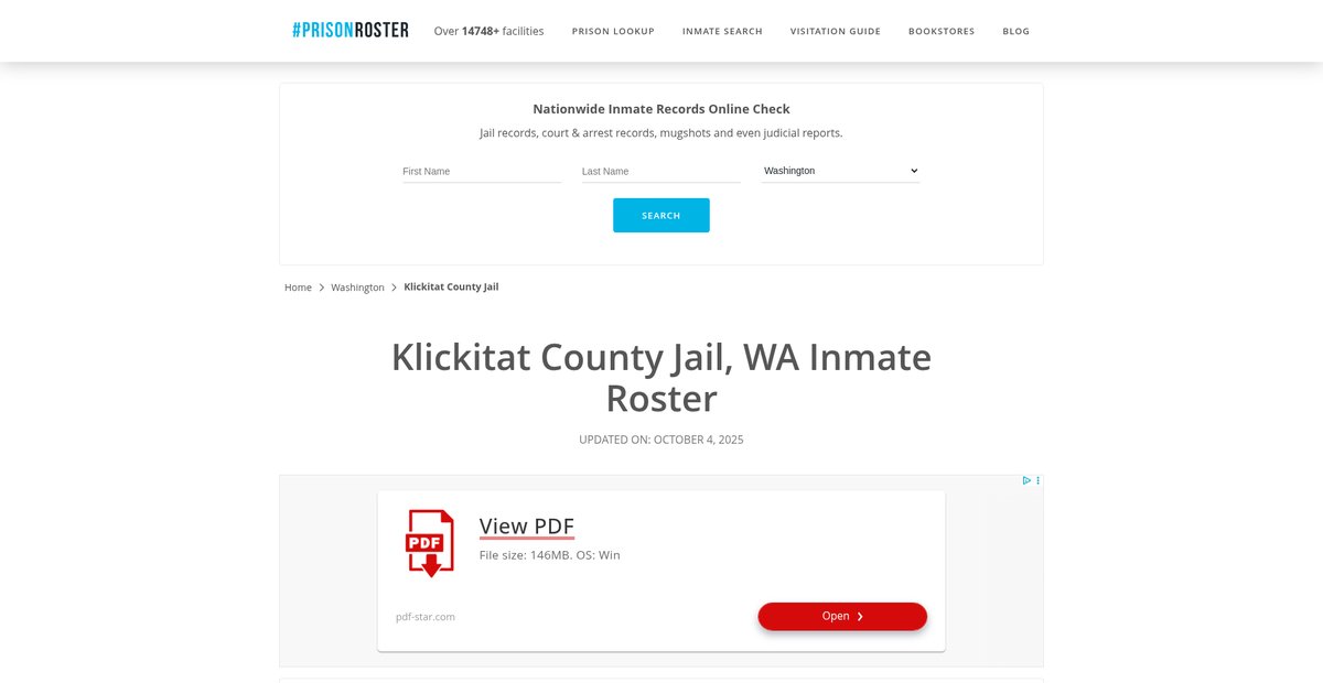 Preview of prisonroster.com