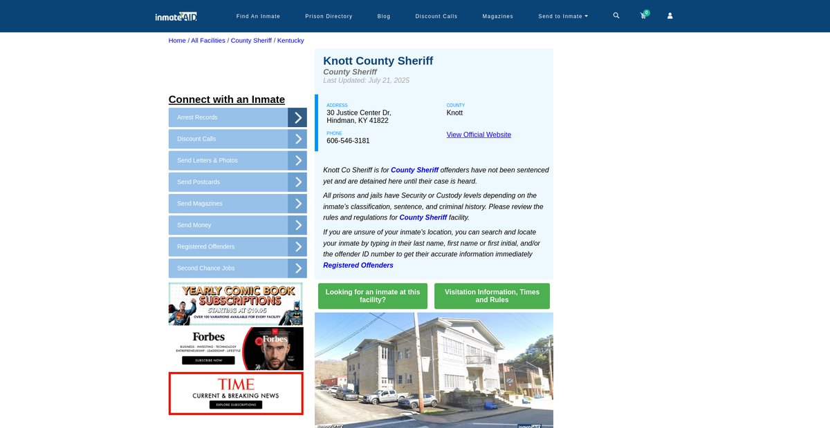Preview of inmateaid.com