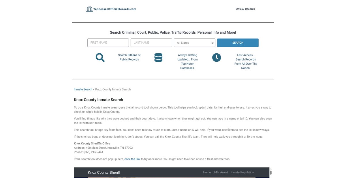 Preview of tennesseeofficialrecords.com