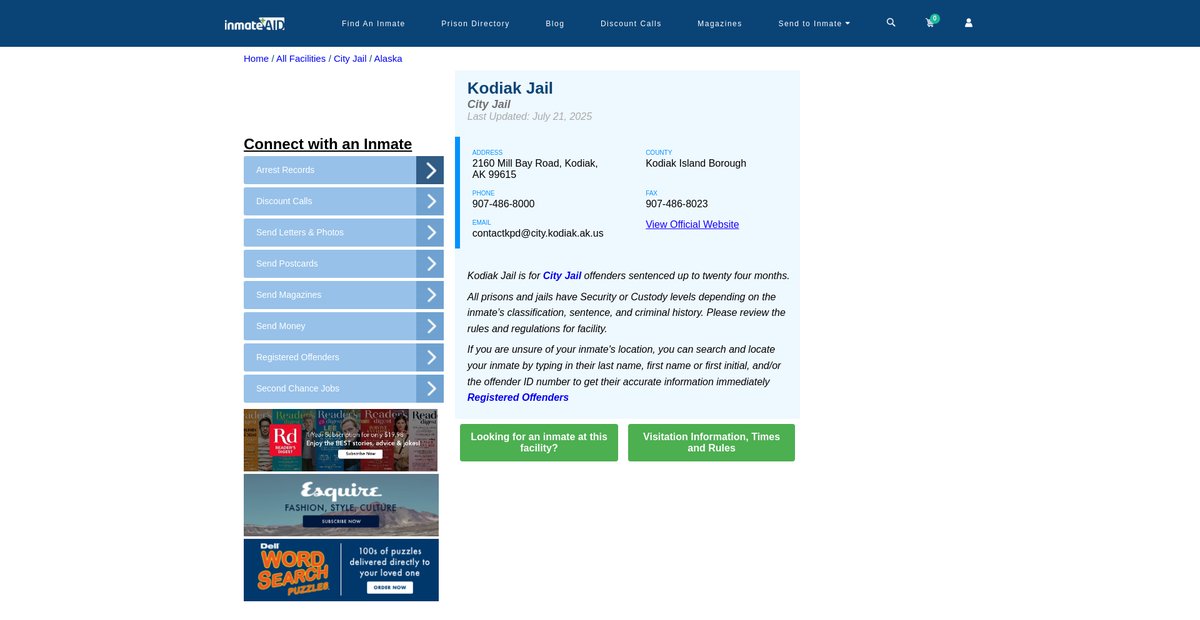 Preview of inmateaid.com