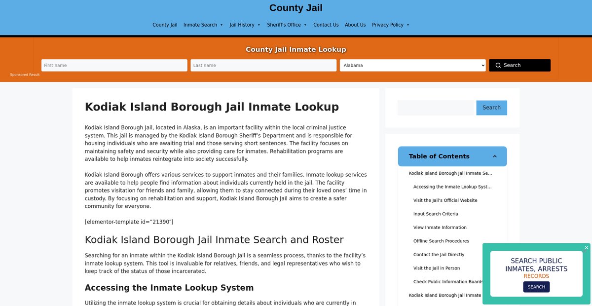 Preview of kodiak-island-borough.countyjail.org