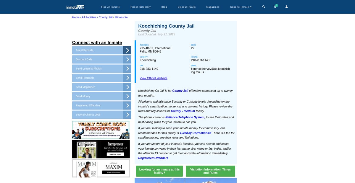 Preview of inmateaid.com