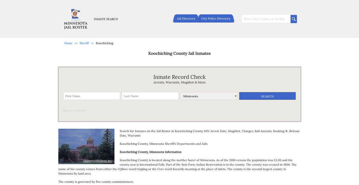 Preview of minnesotajailroster.com