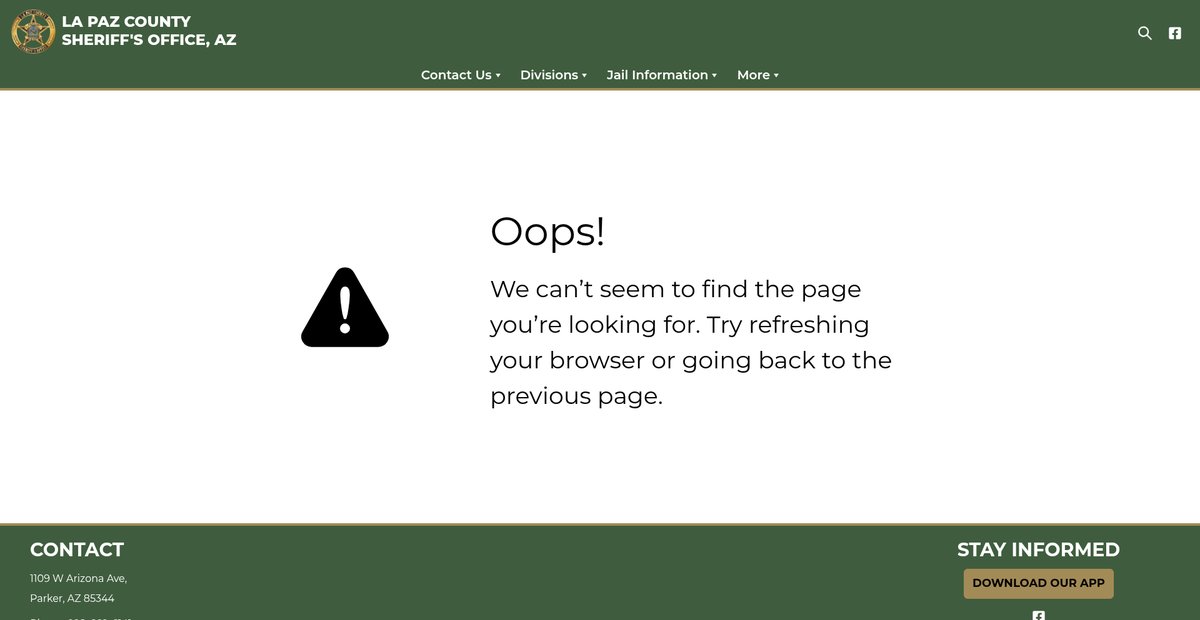 Preview of lapazsheriff.org