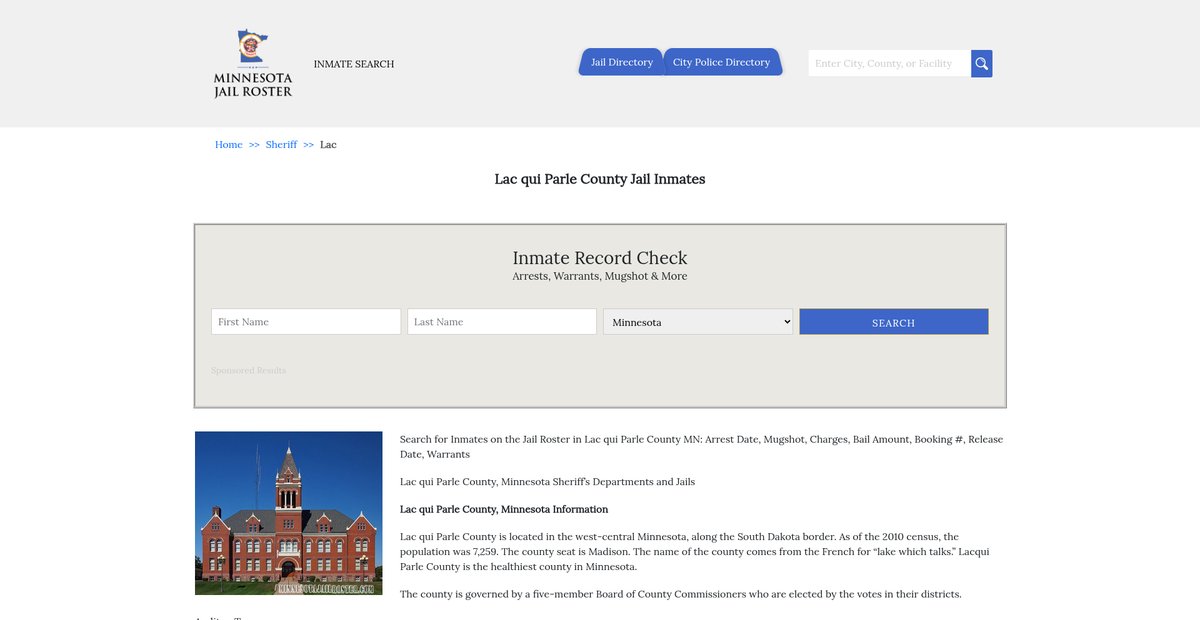 Preview of minnesotajailroster.com