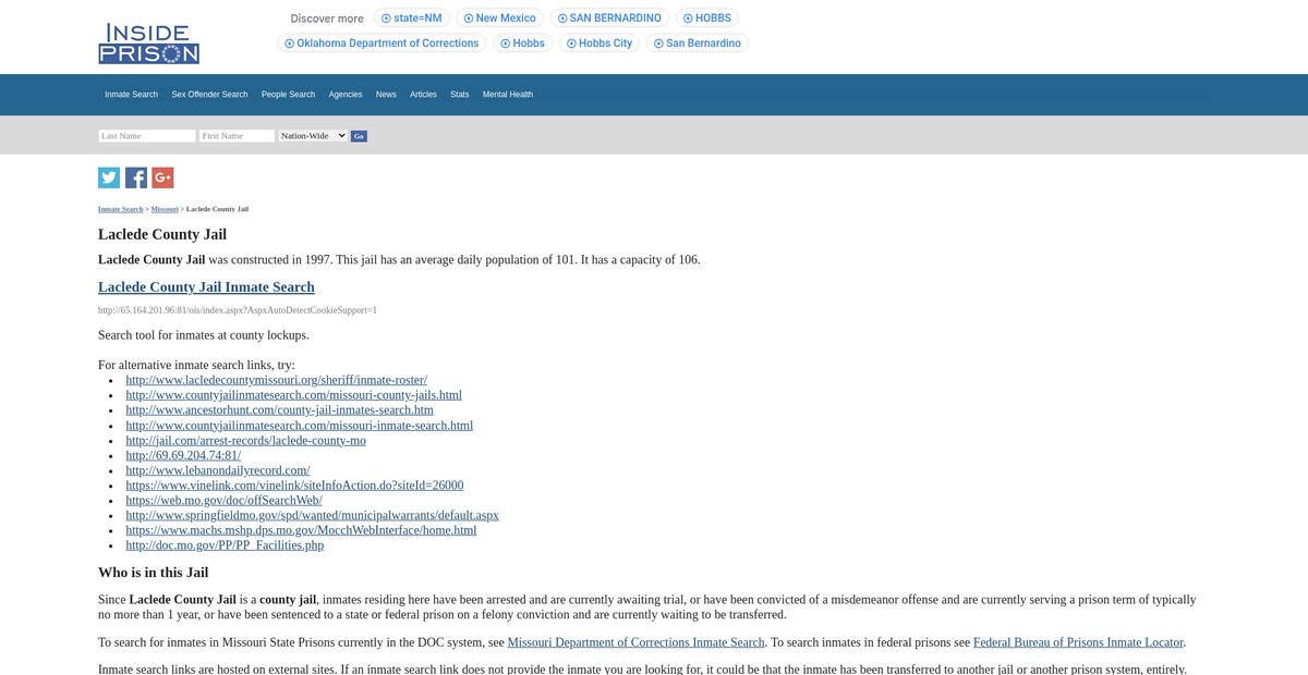 Preview of insideprison.com