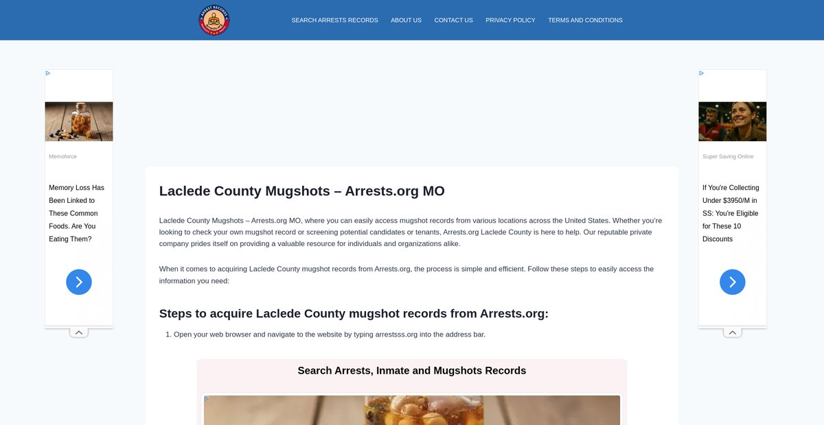 Preview of laclede-mugshots.arrests-org.com